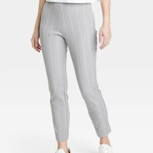 A New Day Grey Pinstripe Dress Pants, Size 2P, NWT